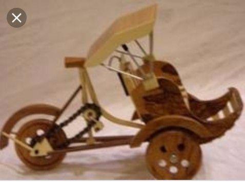 xe xích lô bằng gỗ (cycle rickshaw wooden)