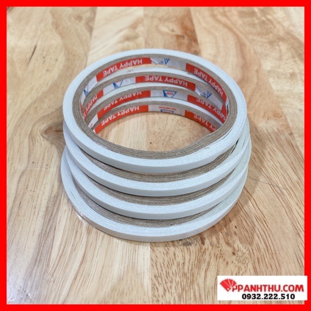Combo 10 cuộn băng keo 2 mặt 5ly-9ya