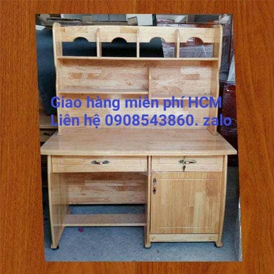 Bàn học sinh gỗ cao su 1m