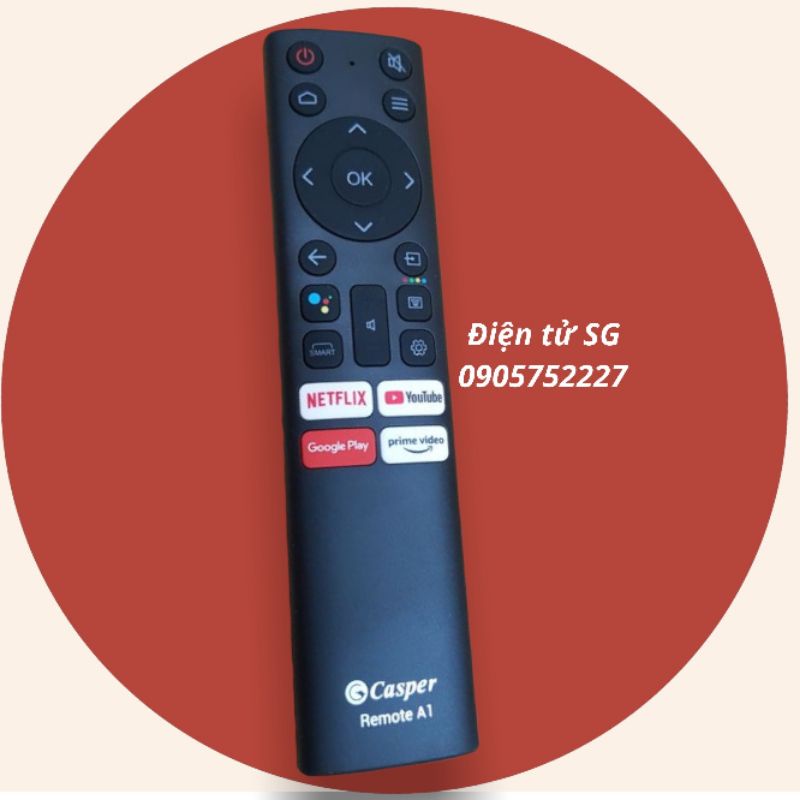 Remote điều khiển tivi casper giọng nói chính hãng mẫu a1