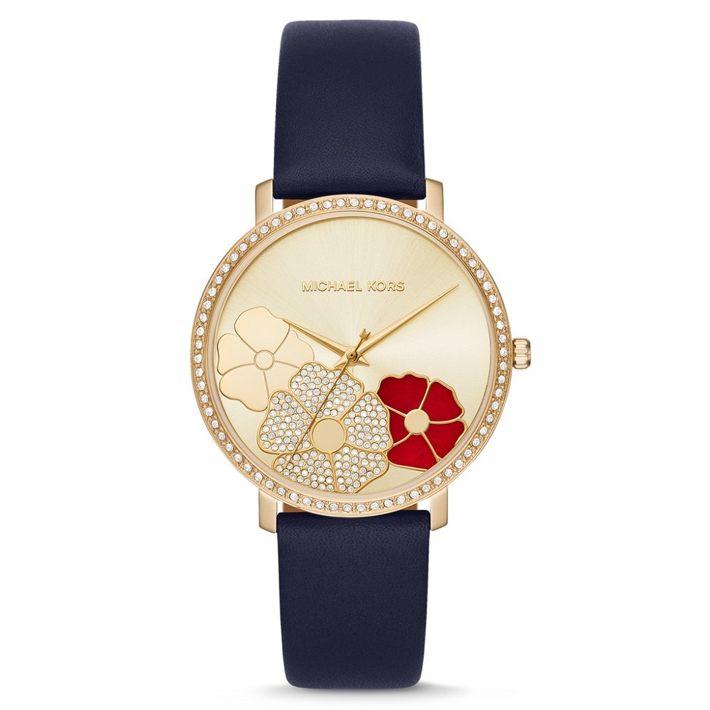 Đồng watch leather strap Women Michael Kors MK2726 size 36mm fullboll waterproof, stainless steel shell, personality, high-end luxury