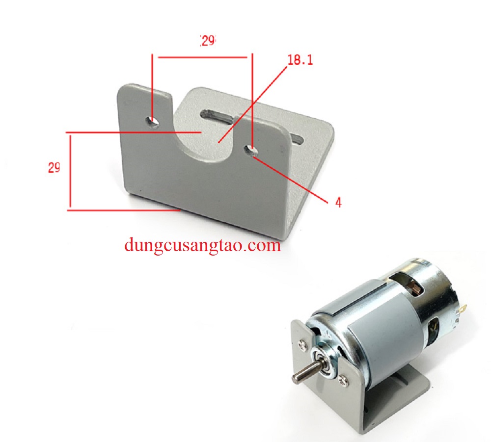 Bát giữ motor 775 kiểu 3 (Bát U dùng cho motor 775, 795)