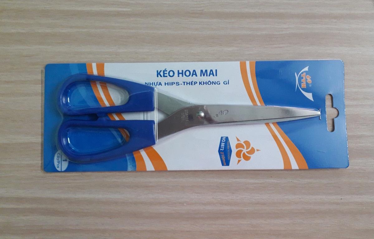 Kéo  Hoa Mai  TTH 8872  - Kéo Cắt Giấy Lớn - Dài  21cm