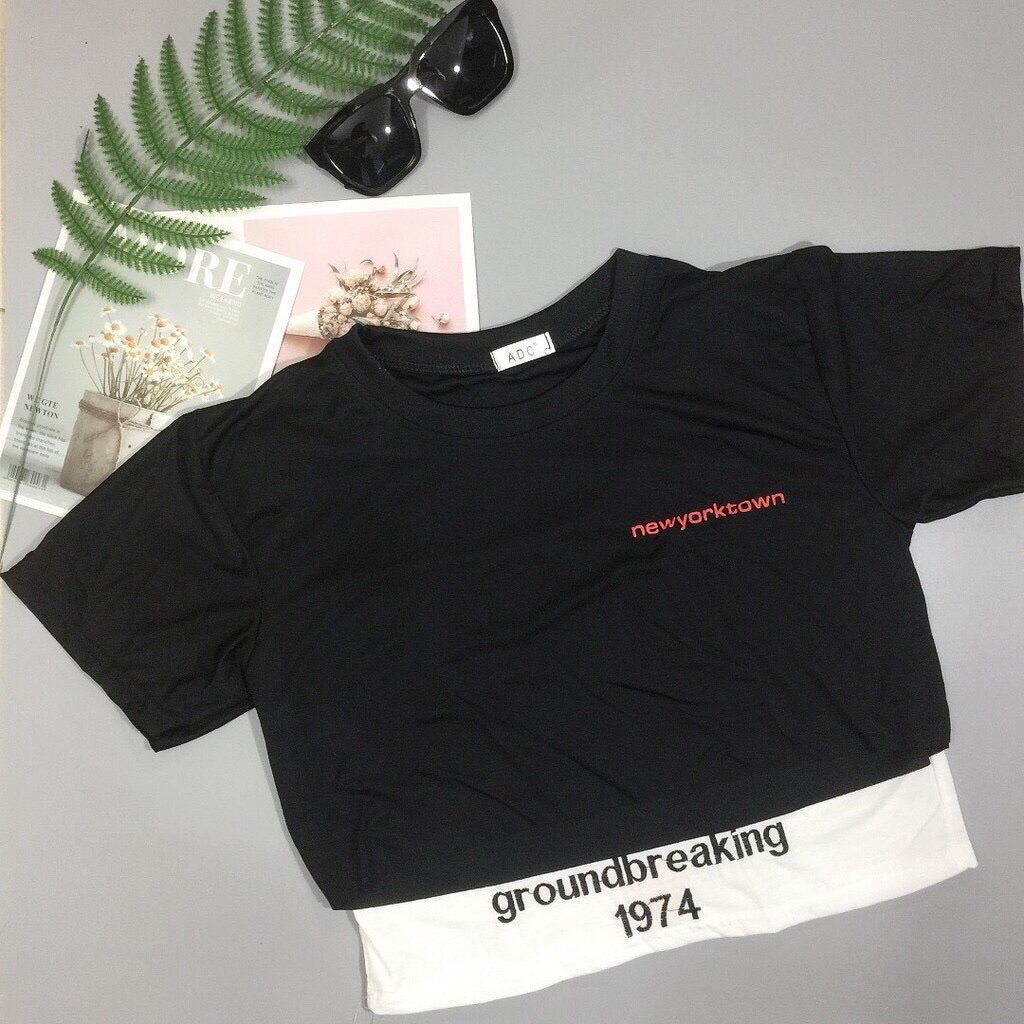 SÉT ÁO HAI MÓN CROPTOP XINH 1974