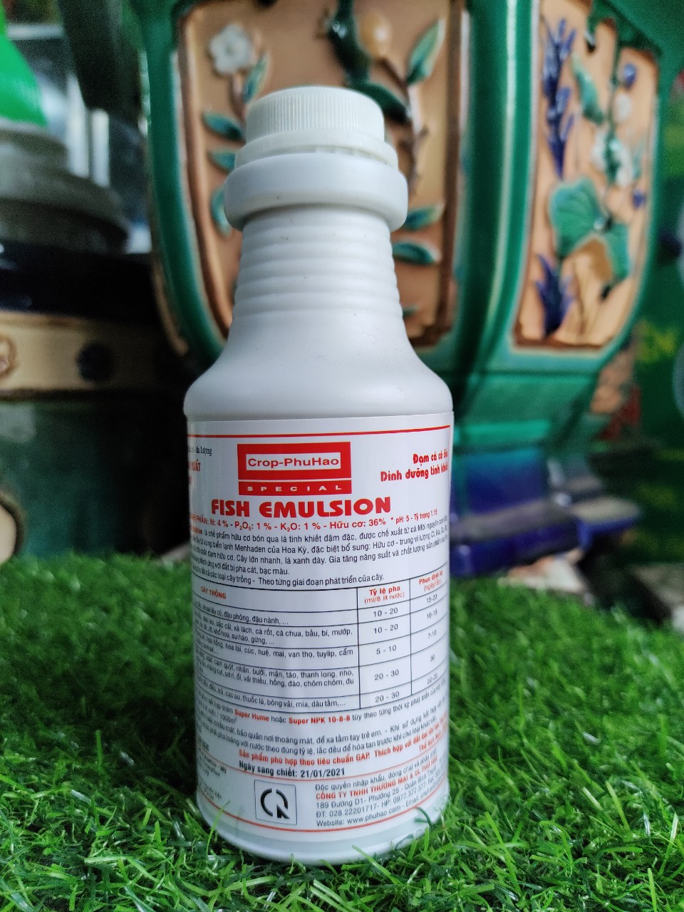 PHÂN ĐẠM CÁ CAO CẤP FISH EMULSION CHAI 250ML.