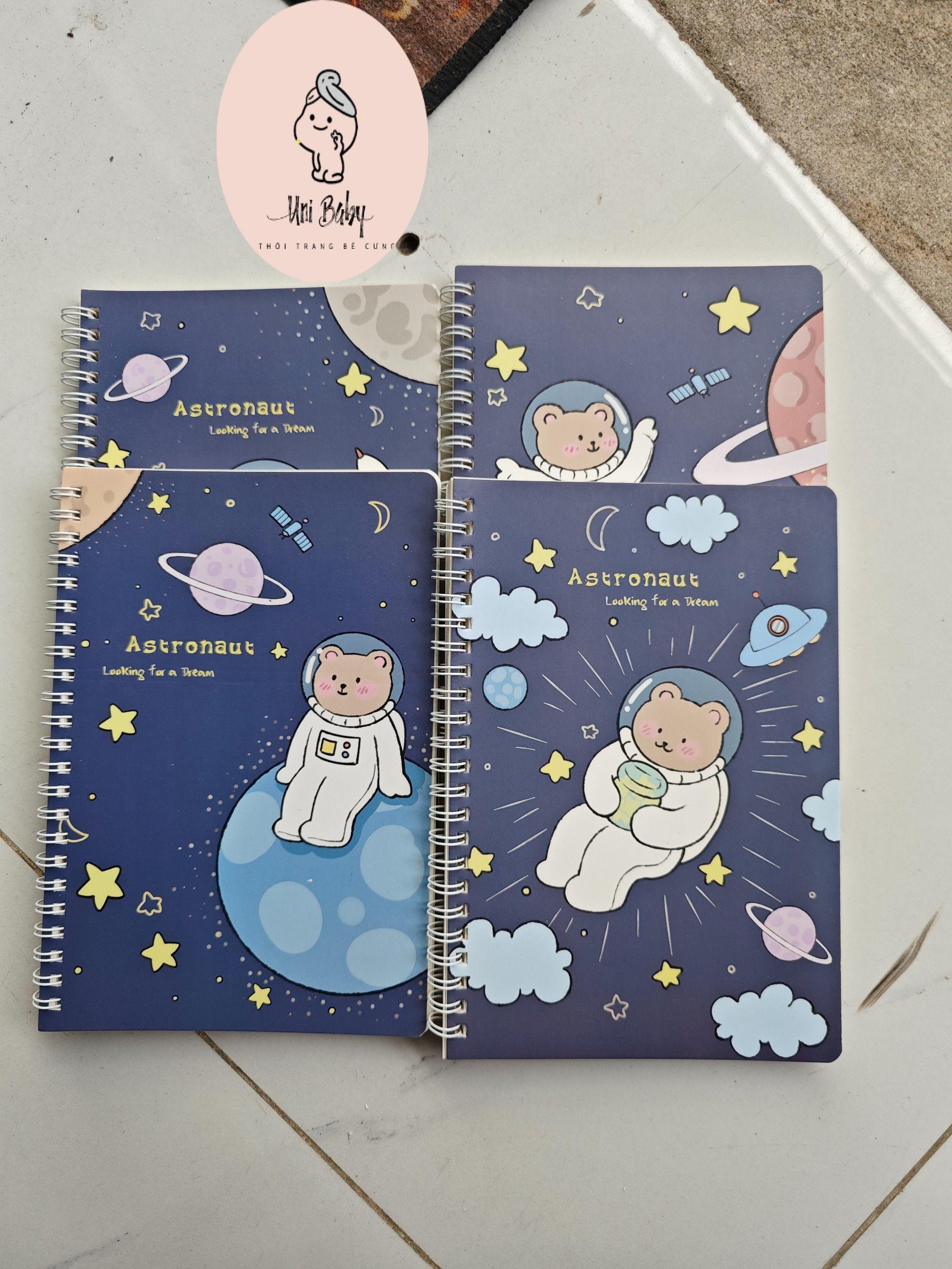 Sổ lò xo a5, sổ tay mini nhiều hình dễ thương unibaby - a5
