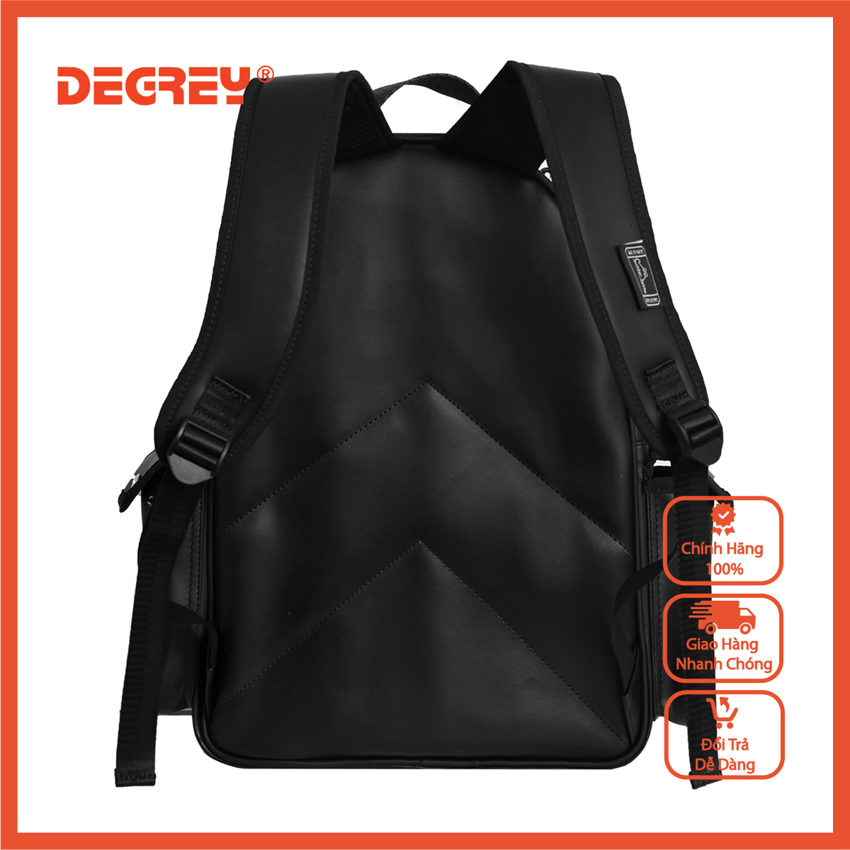Degrey Premium Leather Backpack - PLBP