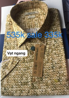 Việt tiến áo sơ mi ngắn tay giá mác 535k sale 335k thumbnail