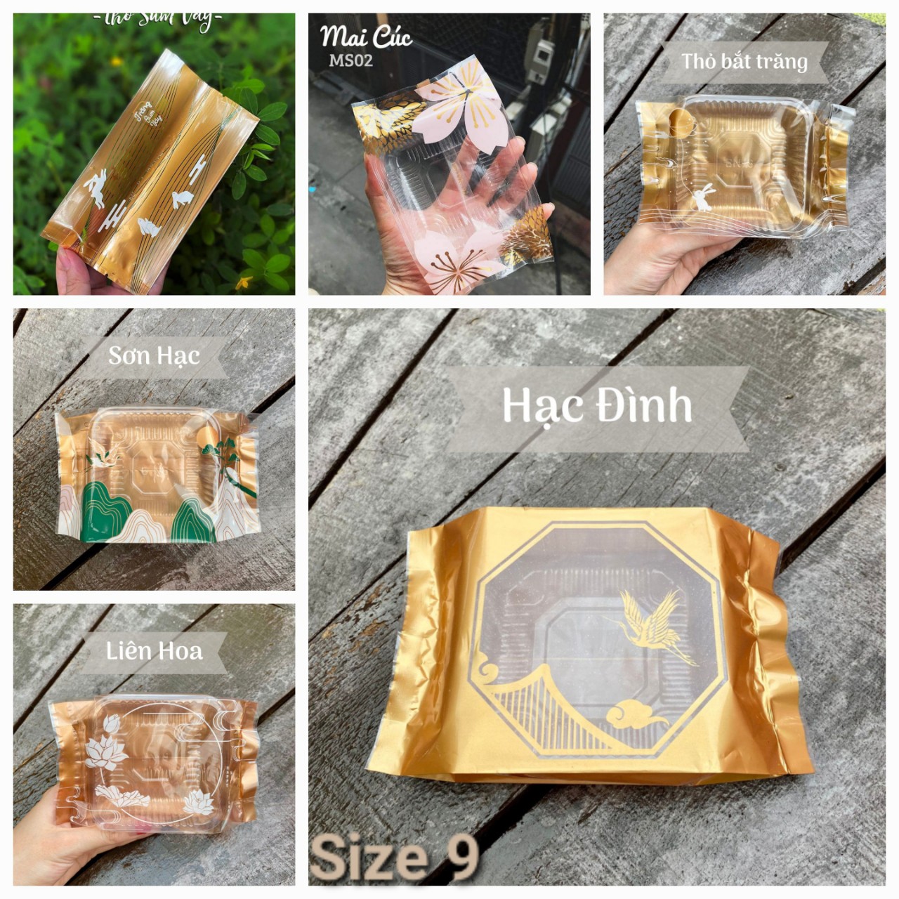 SET100 Khay / túi hàn trung thu 150g ( khay, túi bán riêng)