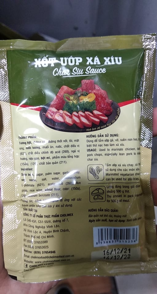 Xốt ướp xá xíu Cholimex 70g