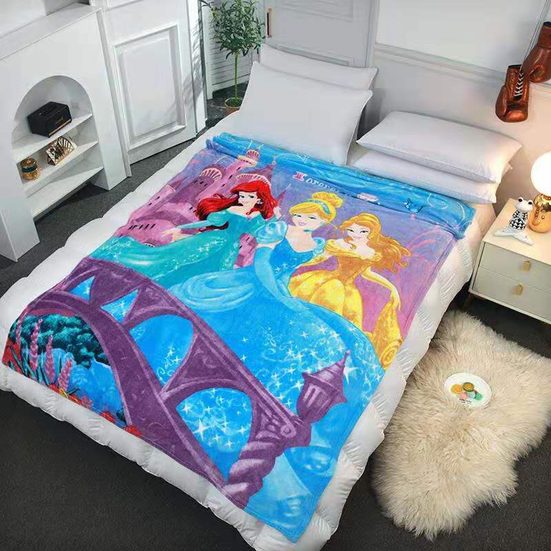 Video.Mền lông Disney hoạt hình Côbg Chúa Princess siêu xinh mềm mịn