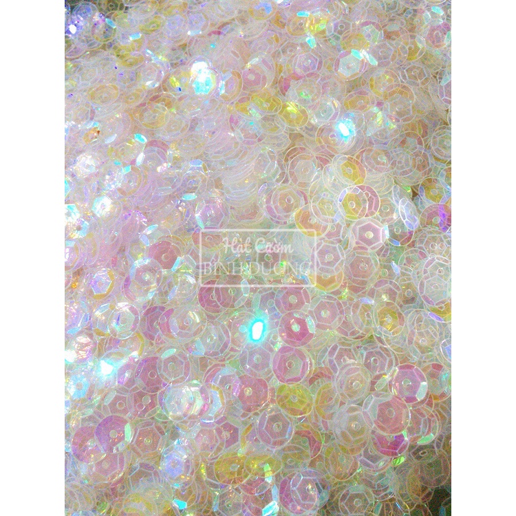 Gói 100gram Kim sa(Sequin) thiếc lõm 5mm trang trí áo váy