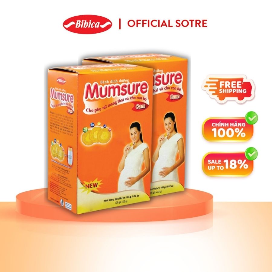 Bánh Mumsure Cam hộp 165 gram Bibica