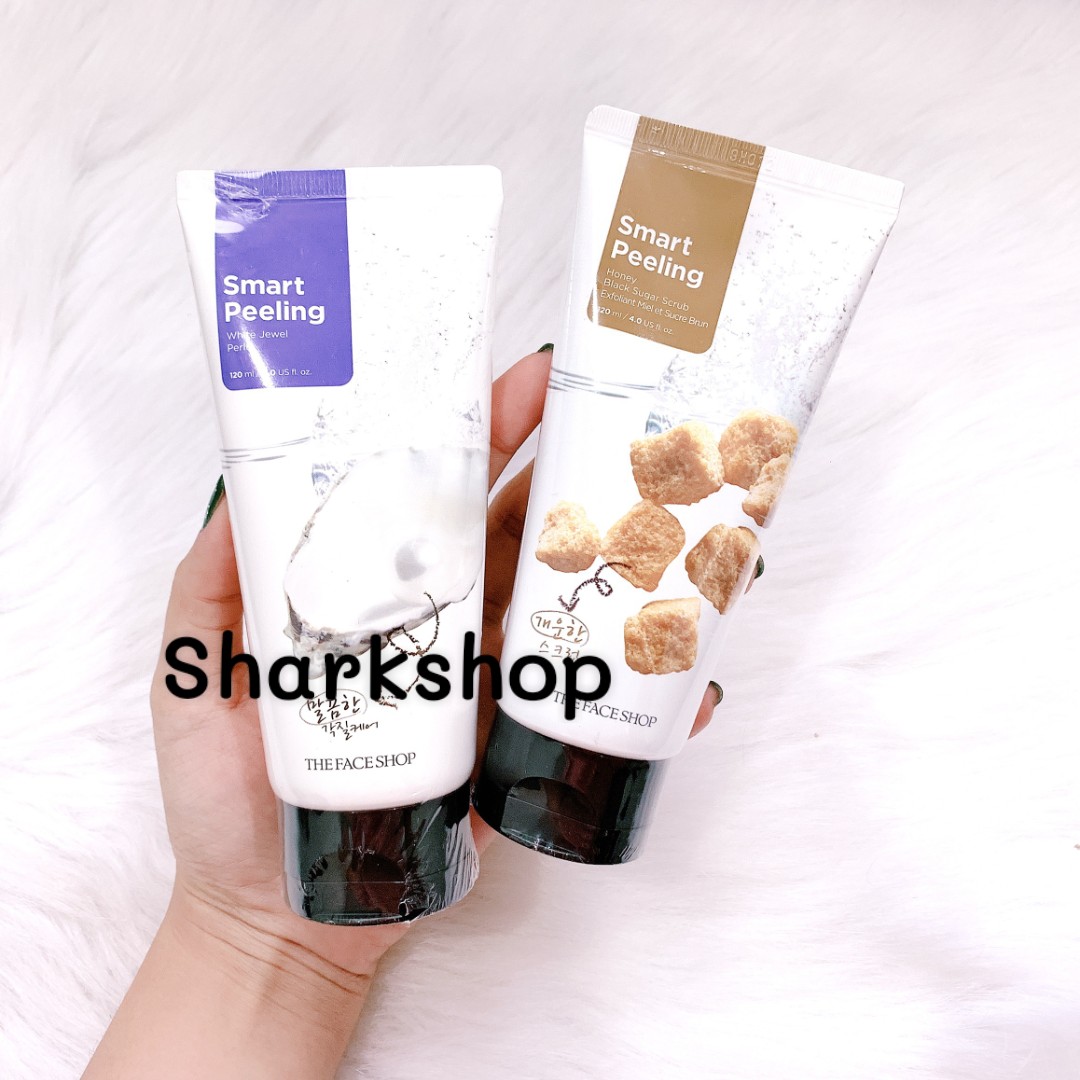 Tẩy Tế Bào Chết The Face Shop Ngọc Trai + Đường Đen Smart Peeling - 120ml