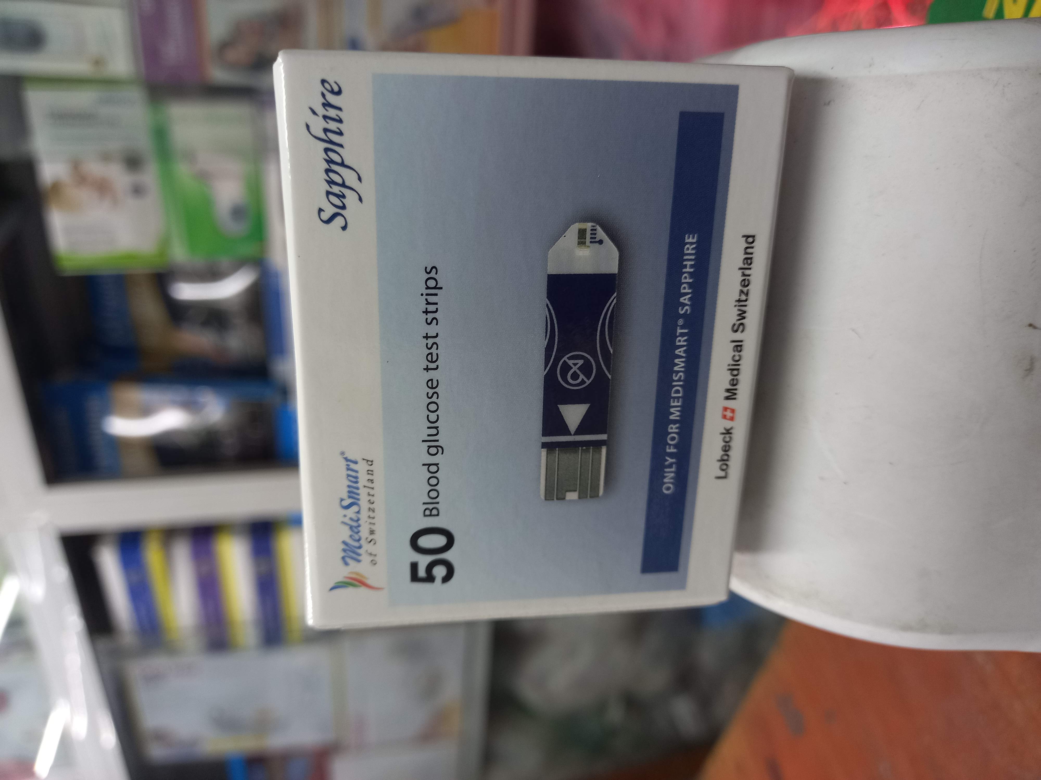 Que thử đường huyết MediSmart Sapphire (50 que)