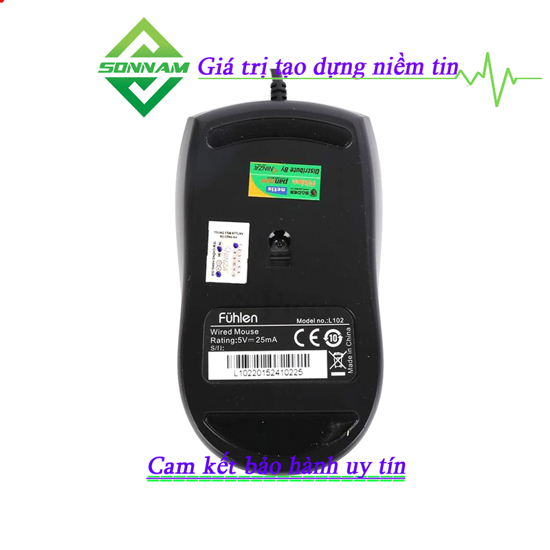 Chuột Fuhlen L102 Kết Nối USB