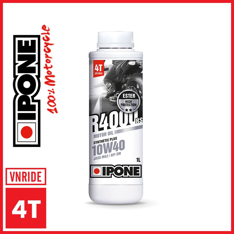 Nhớt nhập khẩu cao cấp cho moto xe máy ipone r4000 rs 10w40 1l