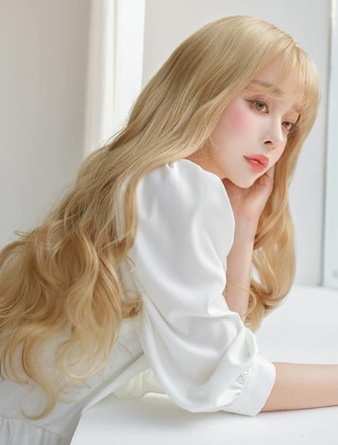Tóc Giả Đẹp ❤️💕 Tóc Cả Đầu Xoăn Dợn Tự Nhiên - 8148