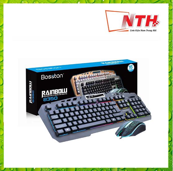 [HCM]Bộ Phím Chuột Dây Bosston 8350- LED