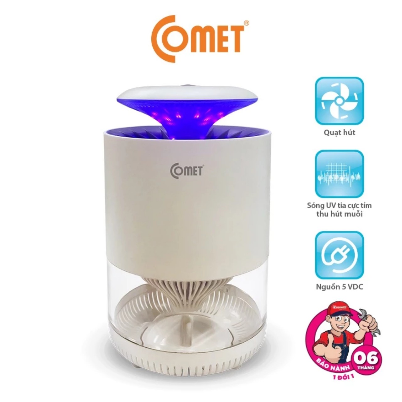 Đèn bắt muỗi Comet CM068 CM069 CM078 cao cấp bảo hành chính hãng