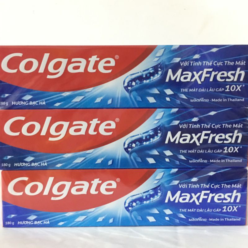 Kem đánh răng Colgate Maxfresh the mát _ trà xanh và bạc hà