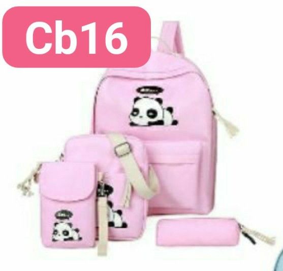 balo combo 4 món gấu trúc cb16