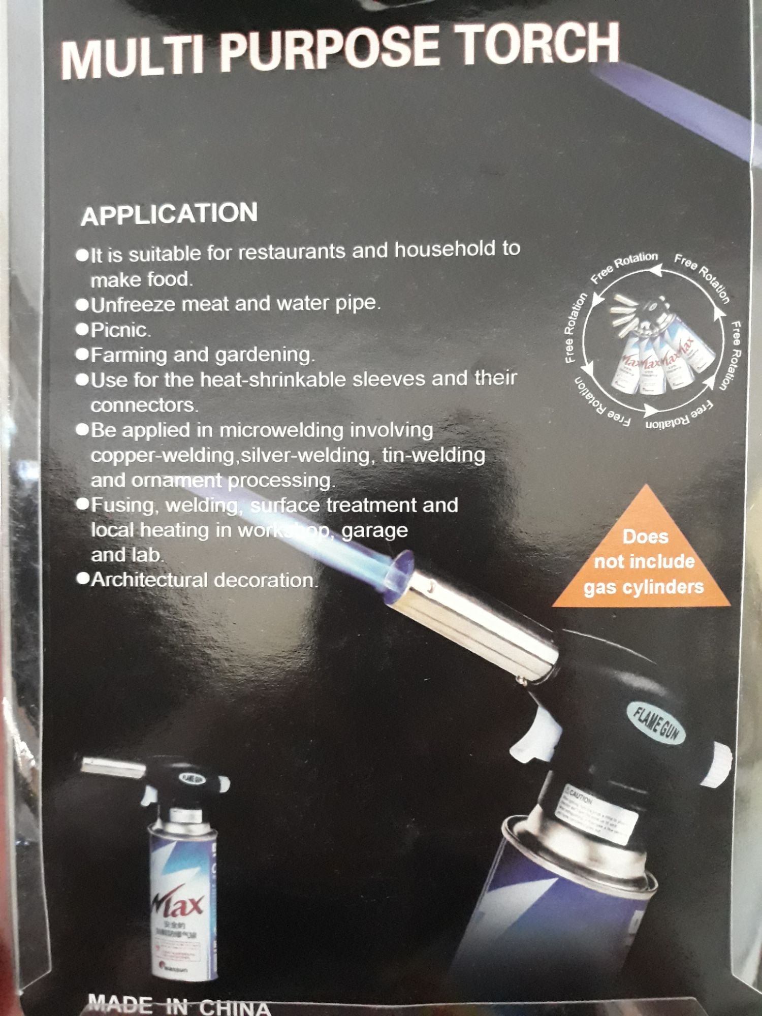 Đầu Khò gas Torch - dùng cho bình ga mini - Metal Tools