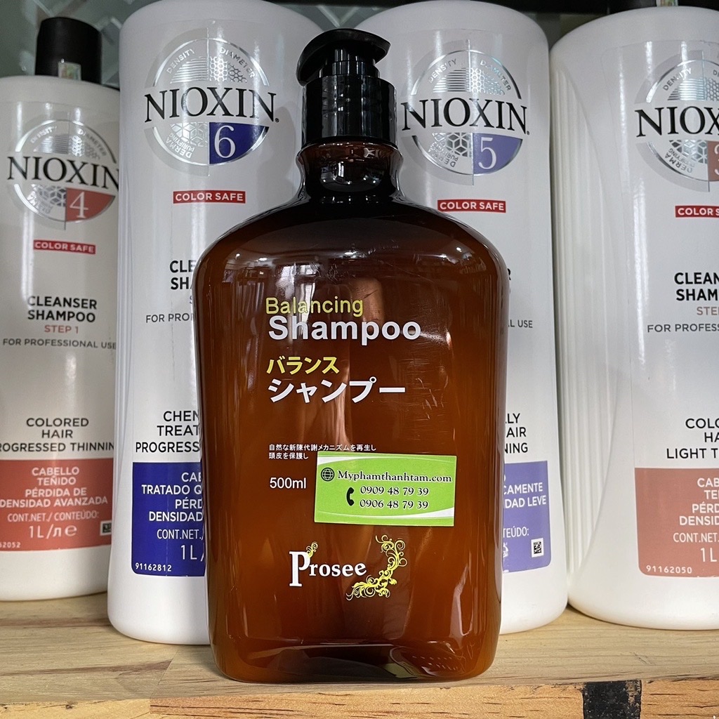 Dầu gội dành cho tóc gàu chống dầu, chống rụng tóc Prosee Balancing Shampoo AS14 1000ml