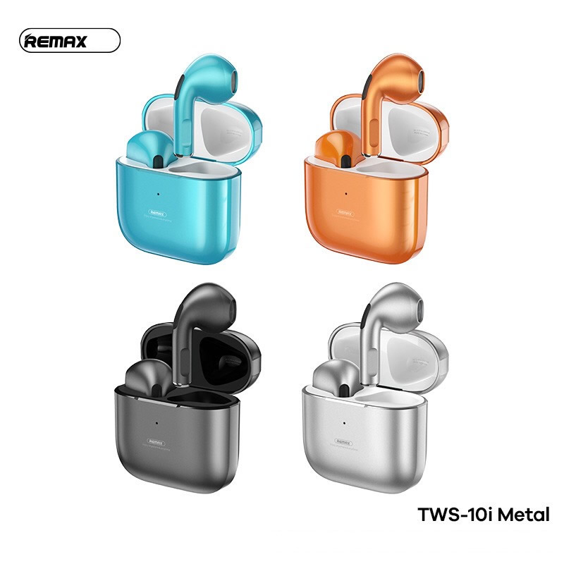 Tai nghe Bluetooth True Wireless Remax Tws-10i Metal phiên bản vỏ kim loại - tws-10i metal.bảo hành uy tín