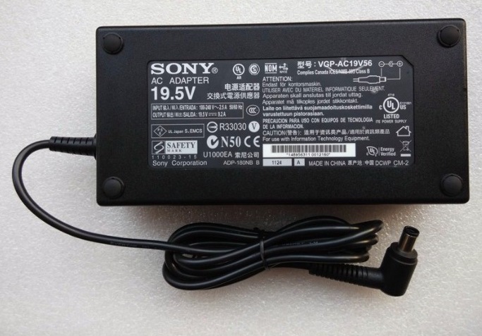 Nguồn adapter 19.5V-6,2A dùng cho tivi Sony