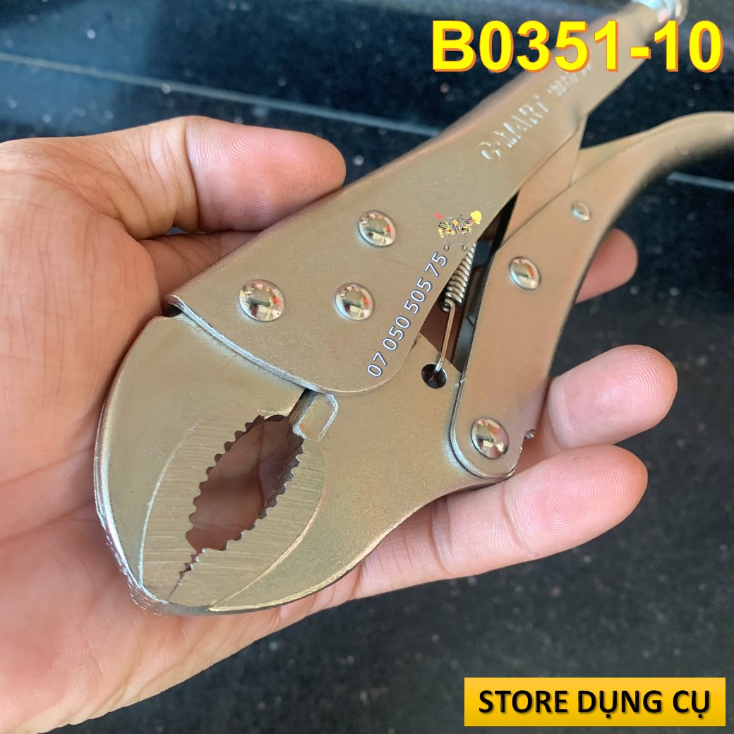Kìm bấm chết miệng cong C-Mart B0351-10