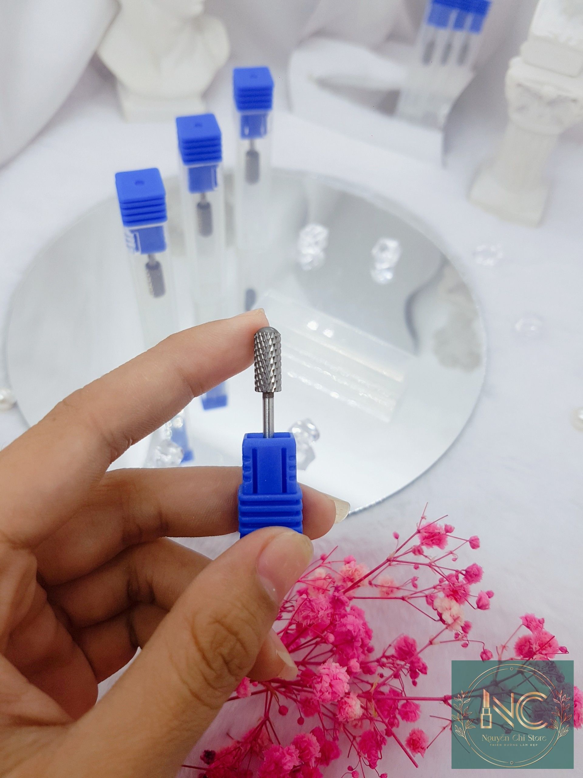 Đầu mài mỹ 3 in 1 đầu dũa khóe culticle mịn phá gel
