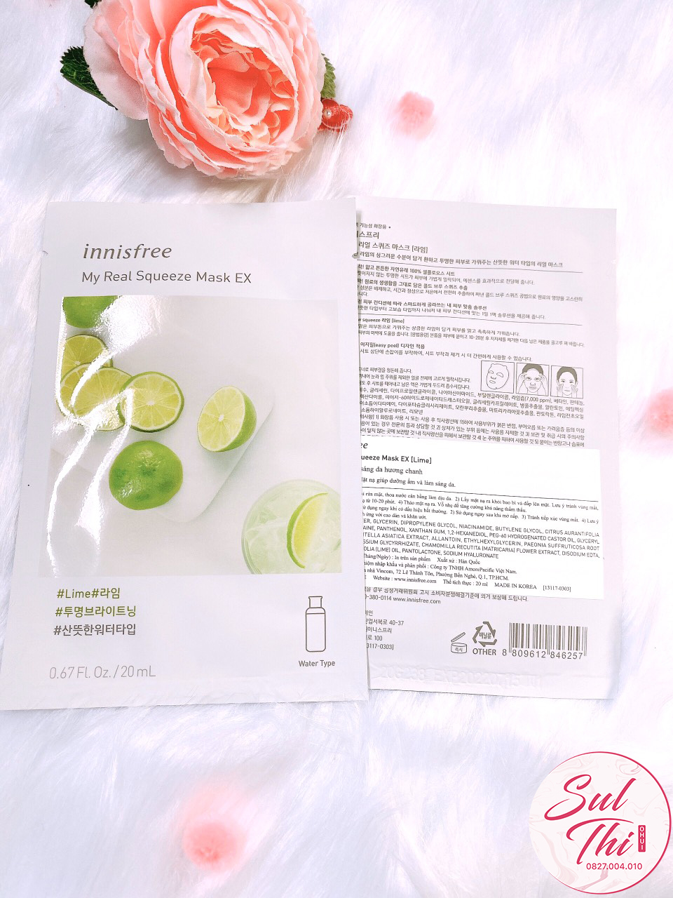 Combo 13 Mặt nạ Innisfree My Real Squeeze Mask EX Mix