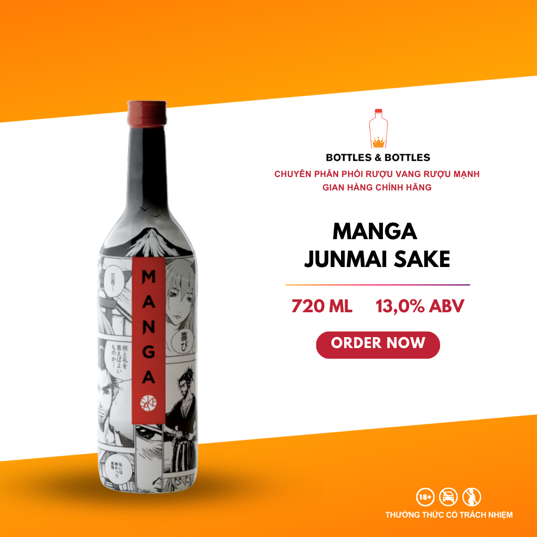 Rượu Sake Manga Nhật Bản - 720ML - 13%