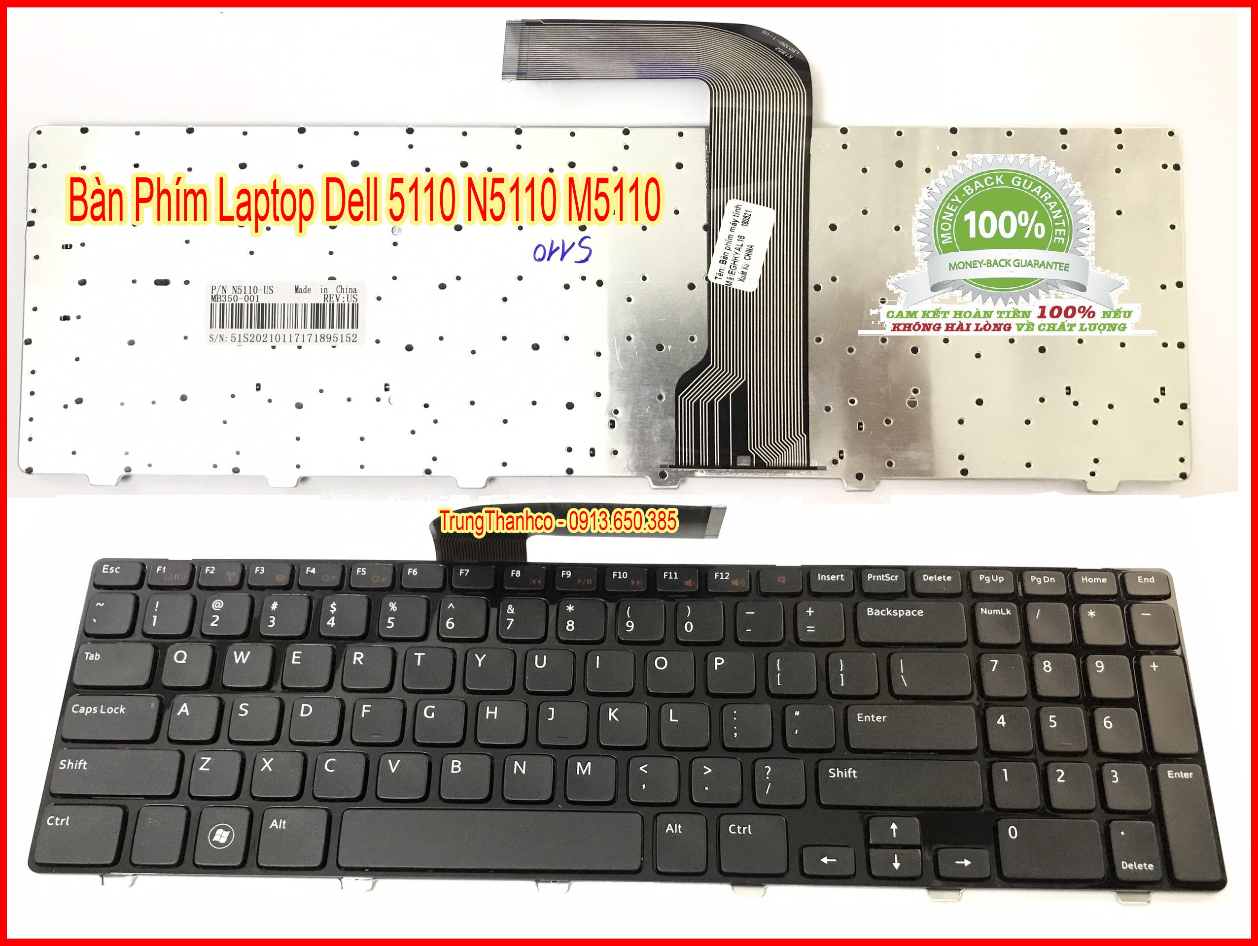 Bàn phím laptop dell 5110 n5110 m5110