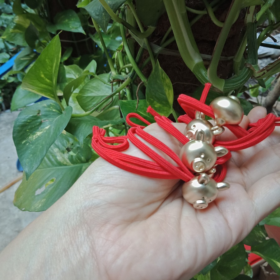 [HCM]Cột Tóc Cho Bé Hình Heo Dễ Thương
