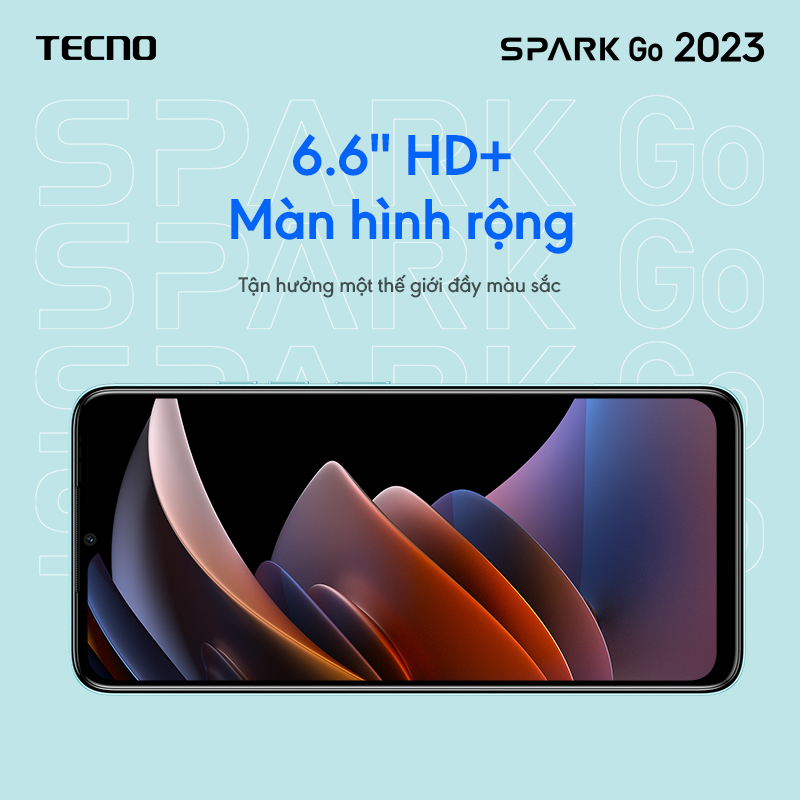 Điện thoại Tecno SPARK GO 2023 4GB/64GB - Helio A22 | 5000 mAh | 6,6" HD+| Cảm ứng vân tay