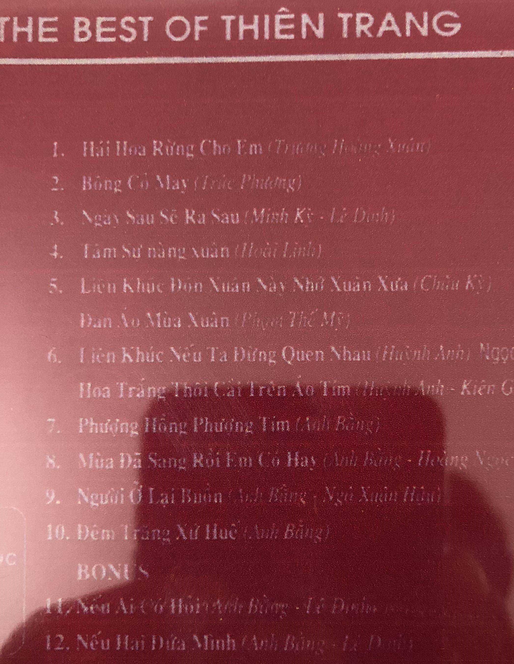 [HCM]CD The Best Of Thiên Trang - ASIACD