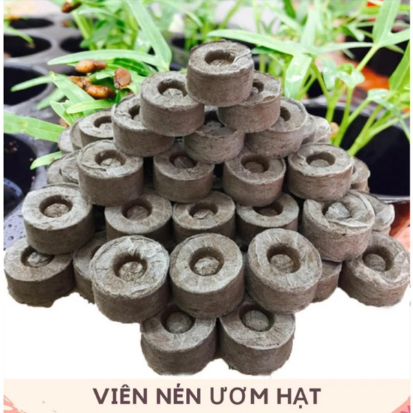 30 viên nén sơ dừa ươm cây trồng rau