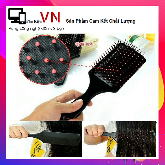 ⚡ siêu tiên dụng ⚡ lược chải tóc rối - lược bàn chải tóc xoăn dáng vuông ⚡