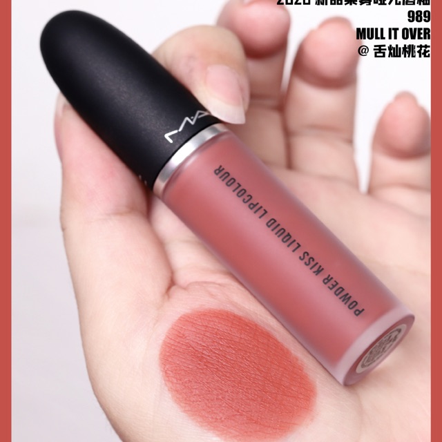 SON MAC POWDER KISS LIQUID - 989 MULL IT OVER ✈️ AUTH ✈️ FREESHIP