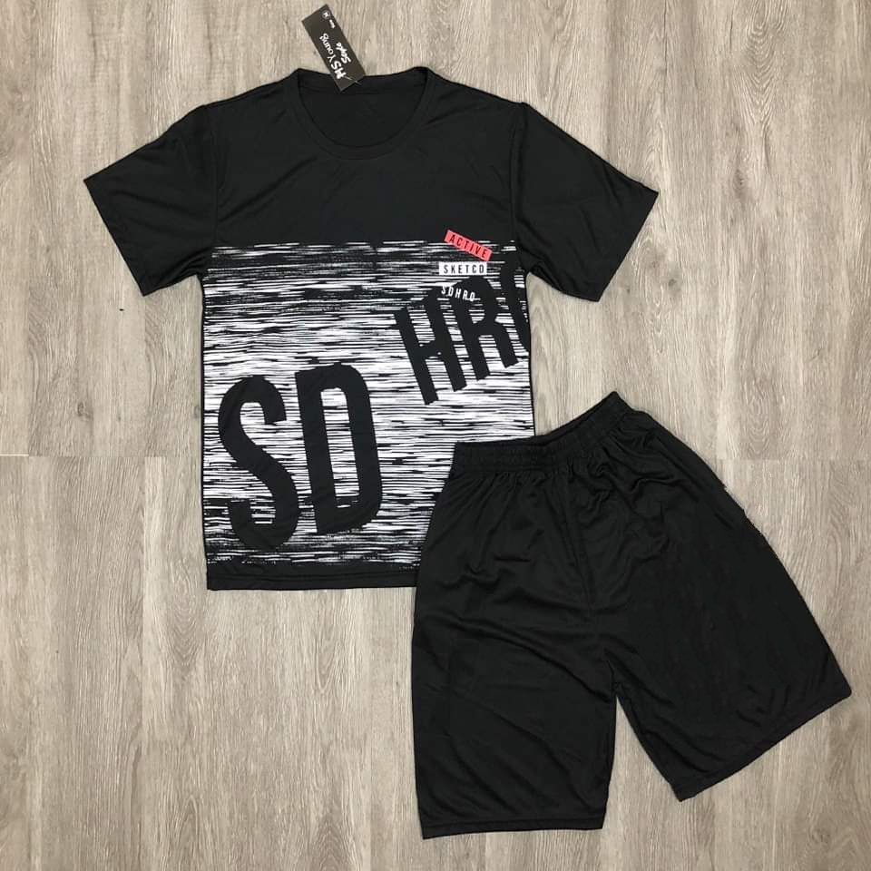 [HCM]Bộ Quần Áo thun nam in hình SD độc đẹp vải thun lạnh siêu mát thiết kế thời trang