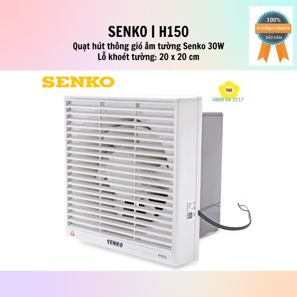 Quạt hút tường SENKO H150 (Trắng)