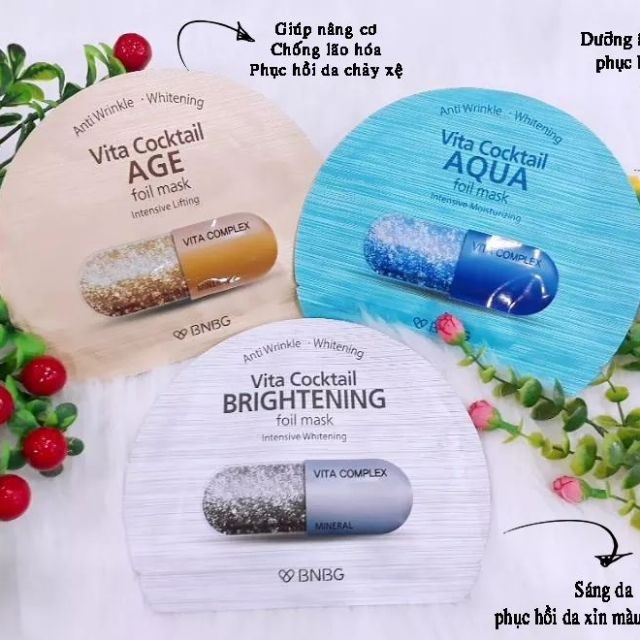 Combo 10 Mặt Nạ Dưỡng Da Toàn Diện BNBG Mask