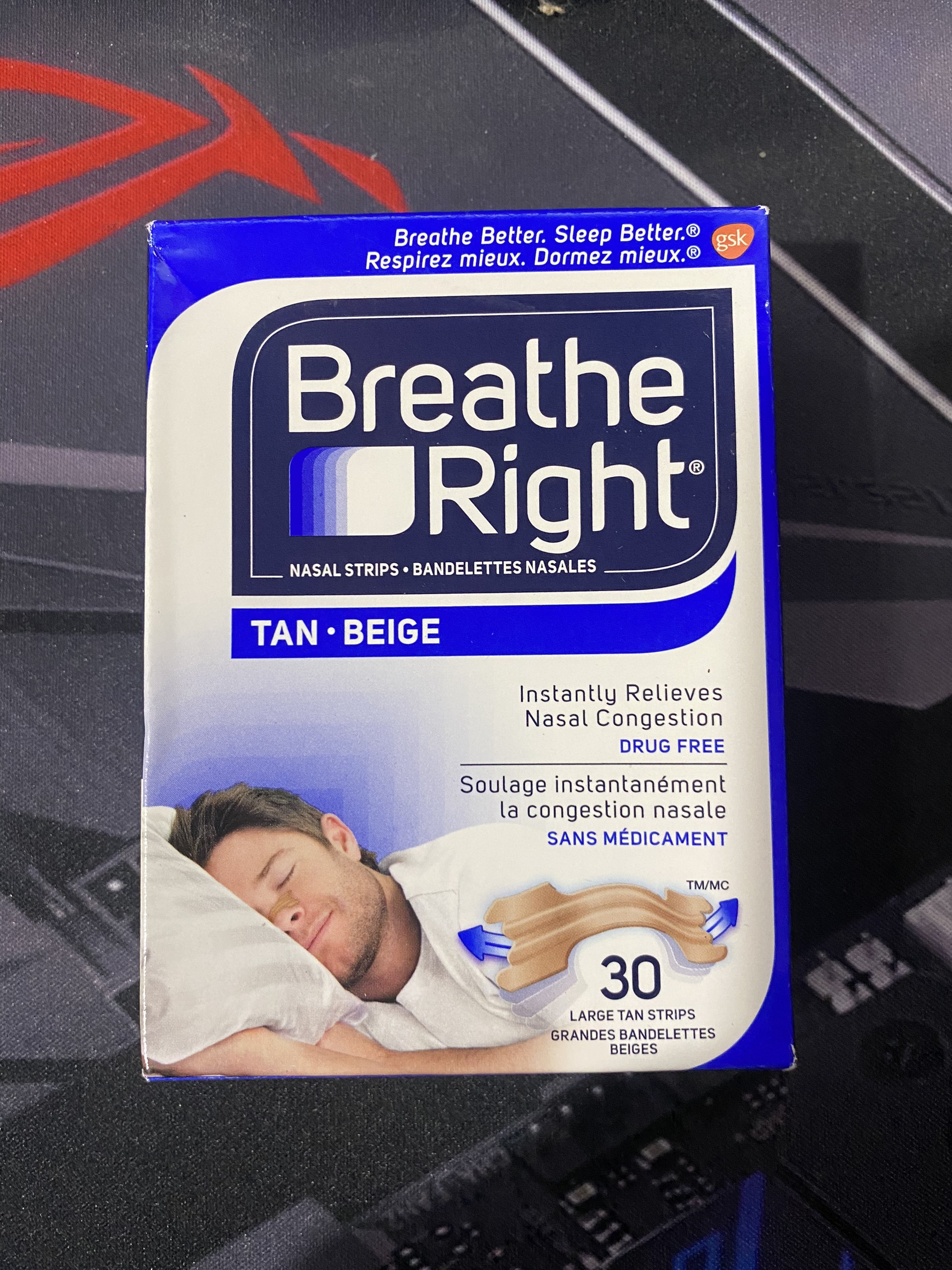 Miếng dán chống ngáy Breathe Right - Hàng Mỹ