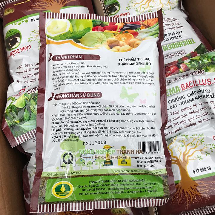Chất ủ phân chuồng Trichodema Bacillus - Gói 1kg