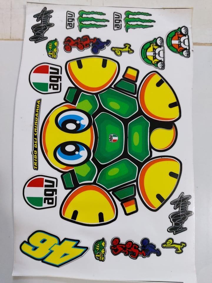 Tem dán nón nữa đầu 1/2