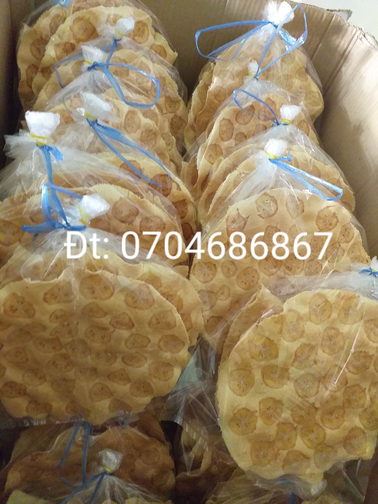 Bánh phồng chuối nướng Sơn Đốc(6 cái bánh chưa nướng)