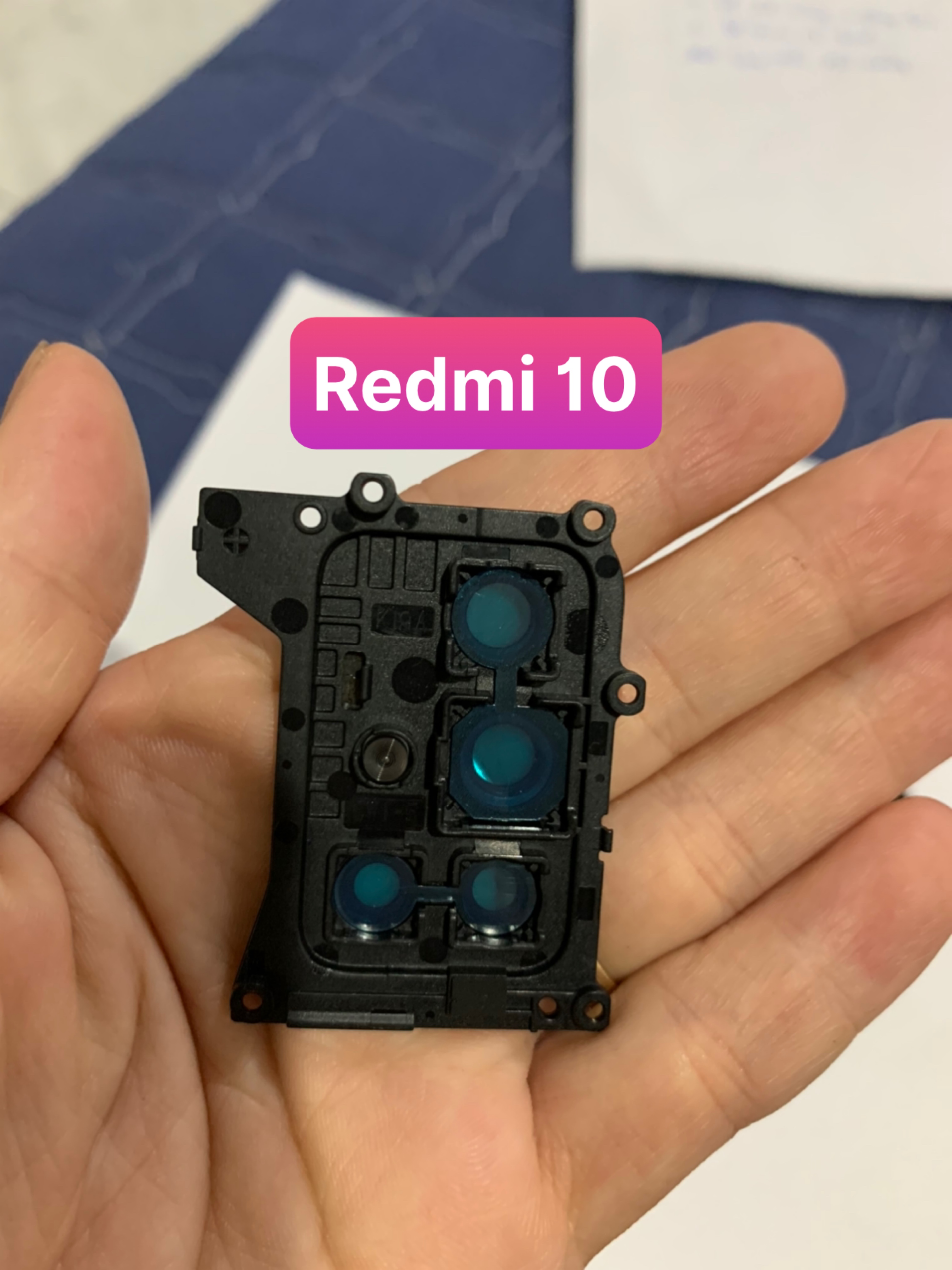 cụm kính camera liền vành xiaomi redmi 10