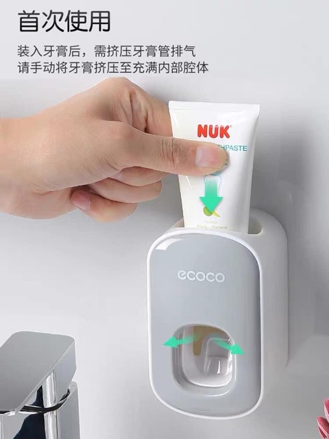 Nhả kem đánh răng ecoco